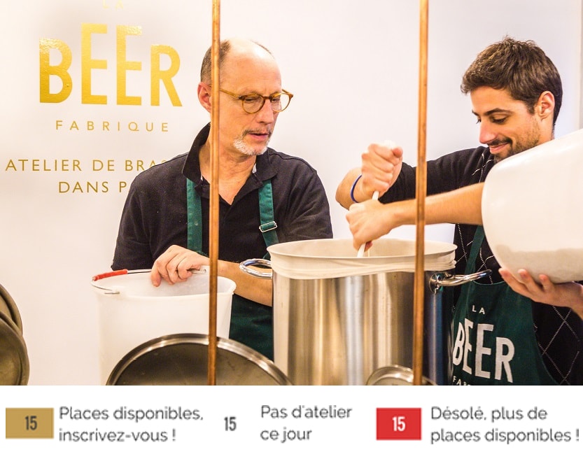 pere et fils qui brassent de la bière
