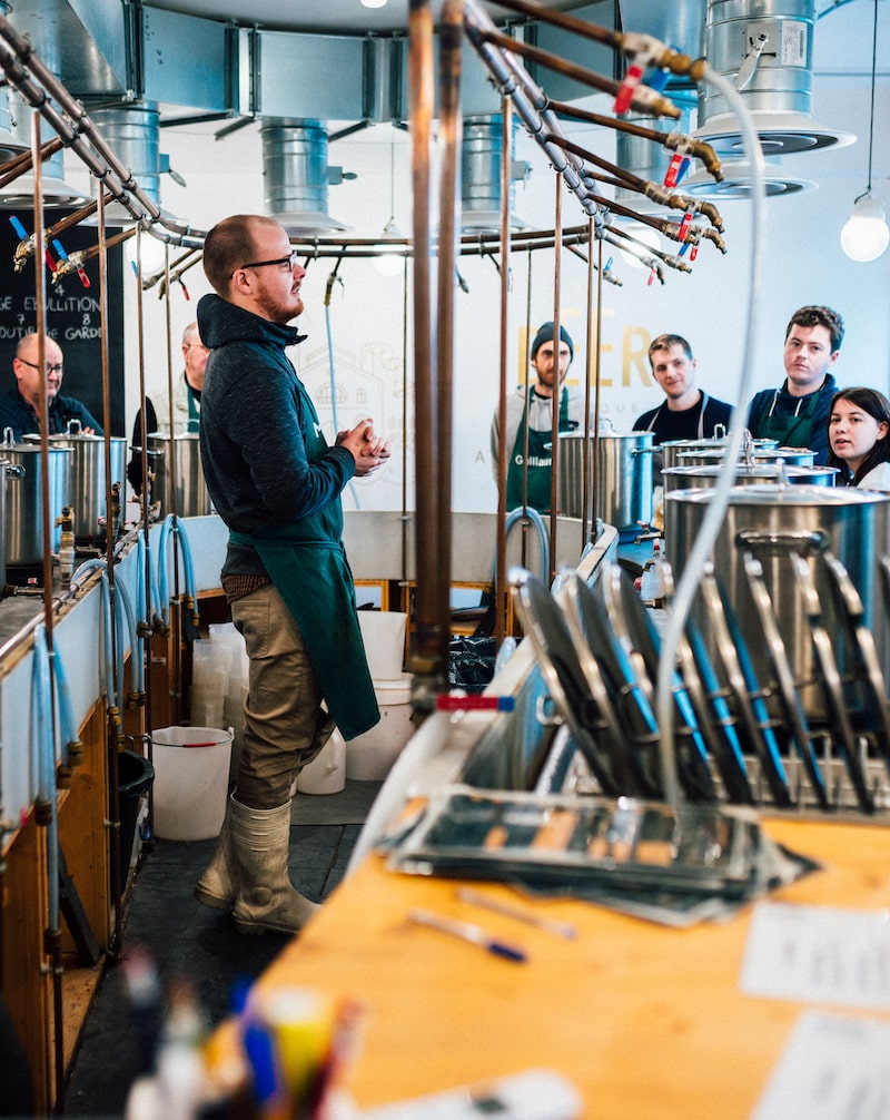 Déroulé de l’atelier brassage de la Beer Fabrique Ateliers maitre brasseur à paris