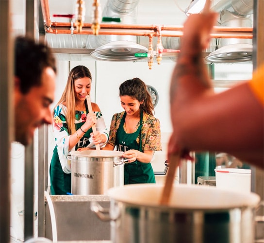 Atelier de brassage de bière